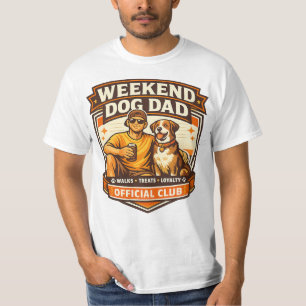 Wochenende-Hunde-Vater-Club Lustiges Welpen-Design T-Shirt