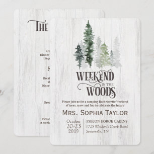 Wochenende im Wald Einladung