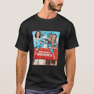 Wochenende in Bidens Funny Trump 2024 T-Shirt