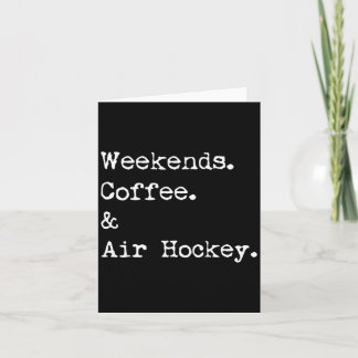 Wochenende Kaffee- & Air-Hockey-Tischspiel Karte