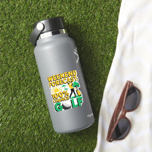 Wochenende Prognose 100% Chance auf Golf Aufkleber