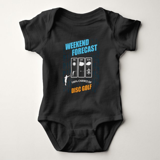 Wochenende prognostizierte 100% Möglichkeit des Baby Strampler (Vorderseite)