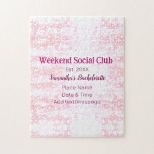Wochenende-Sozialclub rosa Glitter Junggesellinnen