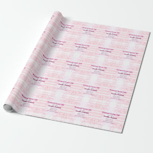 Wochenende-Sozialclub rosa Glitter Junggesellinnen Geschenkpapier