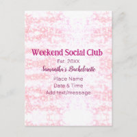 Wochenende-Sozialclub rosa Glitter Junggesellinnen