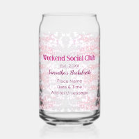 Wochenende Sozialverein pinkfarbener Glitzer Bache