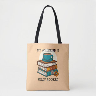 Wochenende Voll Ausgebucht Bücherliebhaber Tasche