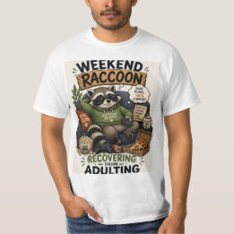 Wochenende Waschbär 100 Prozent Chill Entspanntes T-Shirt