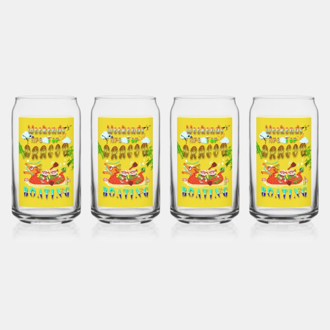 Wochenenden für Drachenboote Dosenglas (Vorderseite)