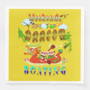 Wochenenden für Drachenboote Serviette