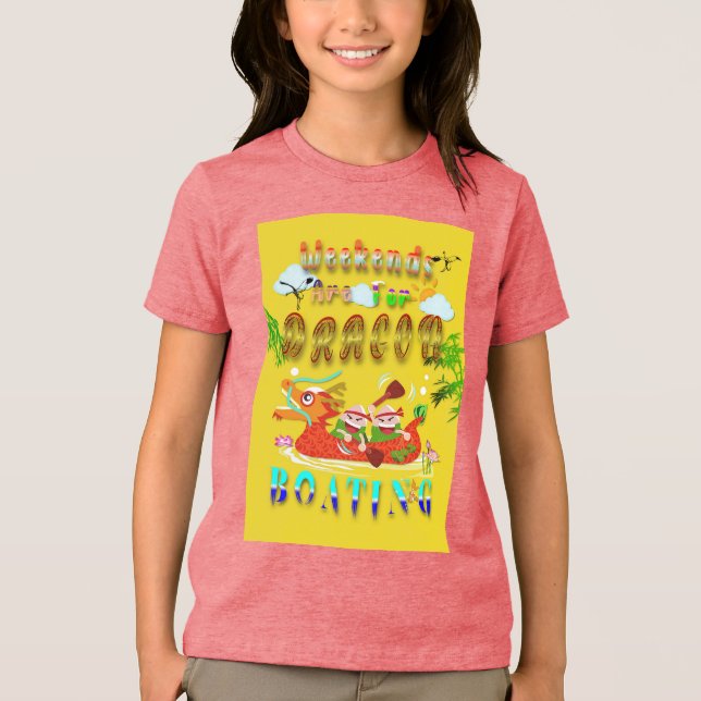 Wochenenden für Drachenboote Tri-Blend Shirt (Vorderseite)