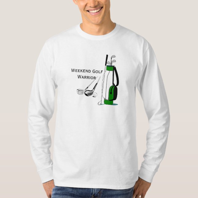 Wochenenden-Golf-Krieger-Entwurfs-T - Shirt (Vorderseite)