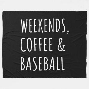 Wochenenden, Kaffee und Baseball I Fleecedecke