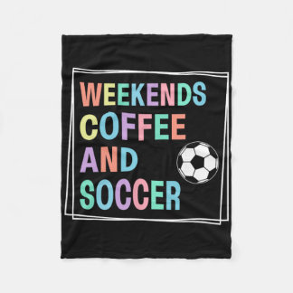 Wochenenden Kaffee Und Fußball  Fleecedecke
