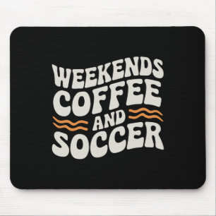 Wochenenden Kaffee Und Fußball Süß Retro Mütter Le Mousepad