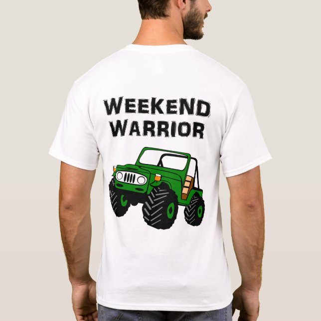 Wochenenden-Krieger weg vom Straßen-T-Shirt T-Shirt (Rückseite)
