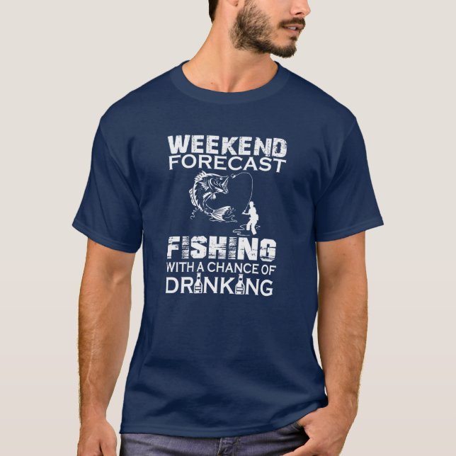 WOCHENENDEN-PROGNOSEN-FISCHEN T-Shirt (Vorderseite)