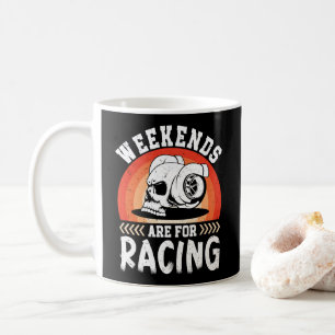Wochenenden sind für das Rennen Funny Dirt Bike Ar Kaffeetasse