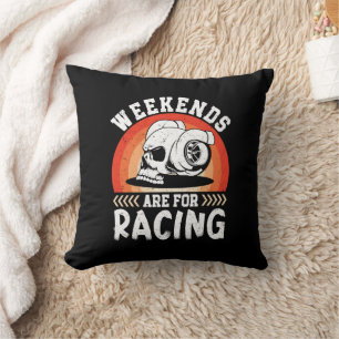 Wochenenden sind für das Rennen Funny Dirt Bike Ar Kissen