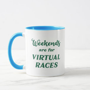 Wochenenden sind für virtuelle Rennen Tasse