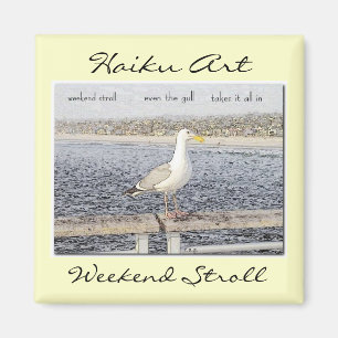 WochenendeStrollhaiku-Kunst-Magnet Magnet