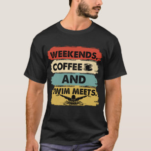 Wochenendkaffee und Schwimm trifft auf Vintages pn T-Shirt