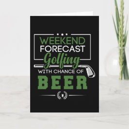 Wochenendprognose GOLFING und BIENFunny Funny Golf Karte