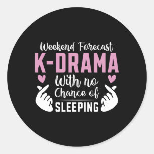Wochenendprognose K-Drama Koreanisches Drama Kdram Runder Aufkleber