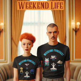 Wochenendprognose Welpen, Sips, Gaming, Yoga T-Shirt