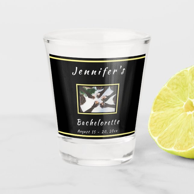 Wochenendreise Personalisierter Junggeselinnen-Abs Schnapsglas (Vorderseite)