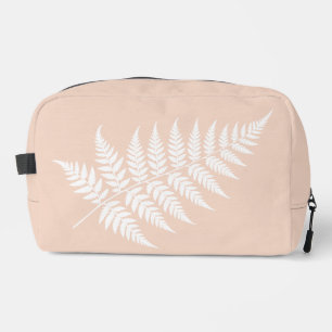 Wochenendreise Soft Peach White Fern Waschbeutel