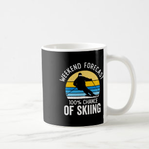 Wochenendvorhersage 100% Chance auf Skifahren Vint Kaffeetasse