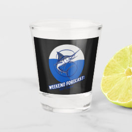 Wochenendvorhersage  100% Chance  Schnapsglas