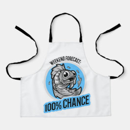 Wochenendvorhersage 100% Chance T-Shirt Schürze