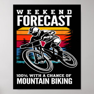 Wochenendvorhersage 100 Prozent Chance auf Mountai Poster
