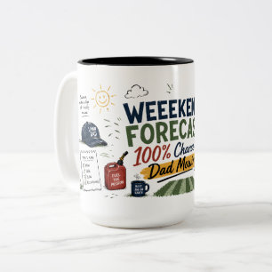 Wochenendwettervorhersage Papa Mähen Kaffeetasse