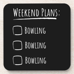 Wochenpläne Bowling Getränkeuntersetzer
