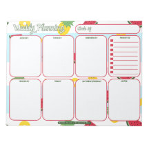 Wochenplaner | Ananas Watermelon Pattern