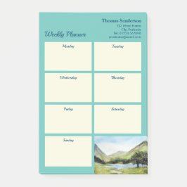 Wochenplaner Buttermere Cumbria England Post-it Klebezettel