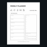 Wochenplaner für den Organizer des Listenmenüs Poster<br><div class="desc">Dieser wöchentliche druckbare Planer ist ideal für diejenigen,  die zum Set gewollt haben und ihren Wochenplan bei Zuhause oder im Büro verfolgen.</div>