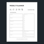 Wochenplaner für den Organizer des Listenmenüs Poster<br><div class="desc">Dieser wöchentliche druckbare Planer ist ideal für diejenigen,  die zum Set gewollt haben und ihren Wochenplan bei Zuhause oder im Büro verfolgen.</div>