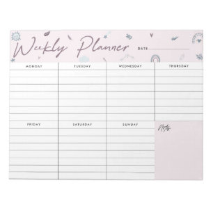 Wochenplaner Notizblock