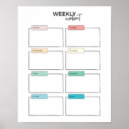 Wochenplaner Poster