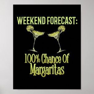 Wochenprognose 100% Chance auf Margaritas Spaß Dri Poster