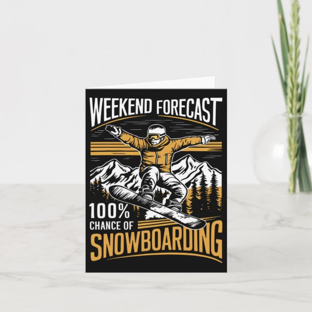 Wochenprognose: 100% Chance auf Snowboarden - Sno Karte (Vorderseite)