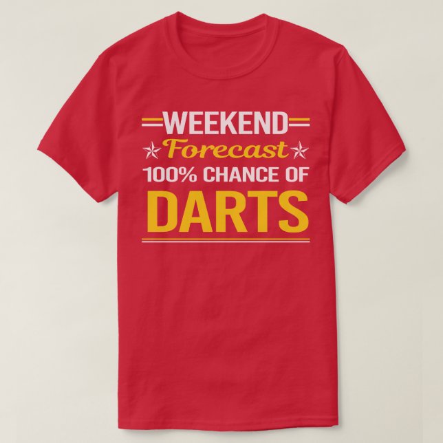 Wochenprognose 100 Darts T-Shirt (Design vorne)