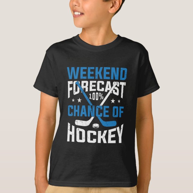 Wochenprognose: 100 % Hockey T-Shirt (Vorderseite)