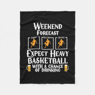 Wochenprognose Basketball und Bier Fleecedecke