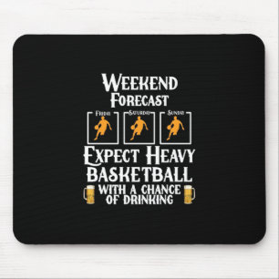 Wochenprognose Basketball und Bier Mousepad
