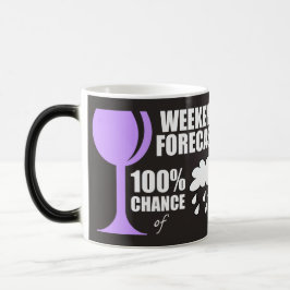 Wochenprognose wolkig 100% Chance auf Wein Verwandlungstasse